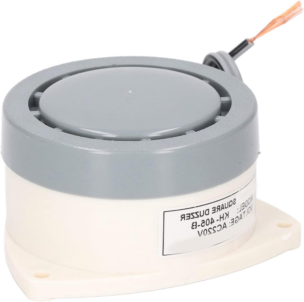 Elektronische Buzzer - Continu Geluid - Industriële Meldingen - Hittebestendig PC Materiaal - 8x8x7 cm - Zwart