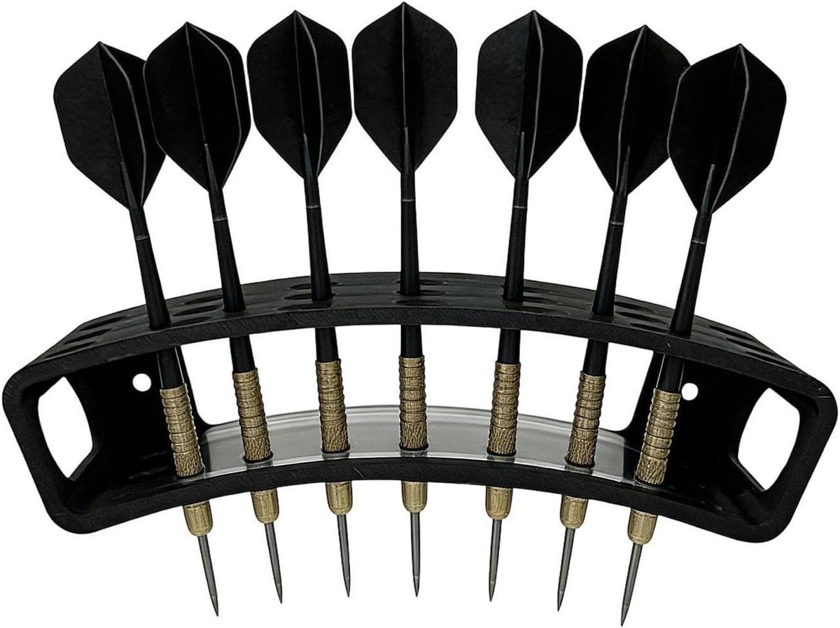 Dartstandaard - Dart houder - Darts opbergen - Gestapeld ontwerp - 21 pijlen - Zwart