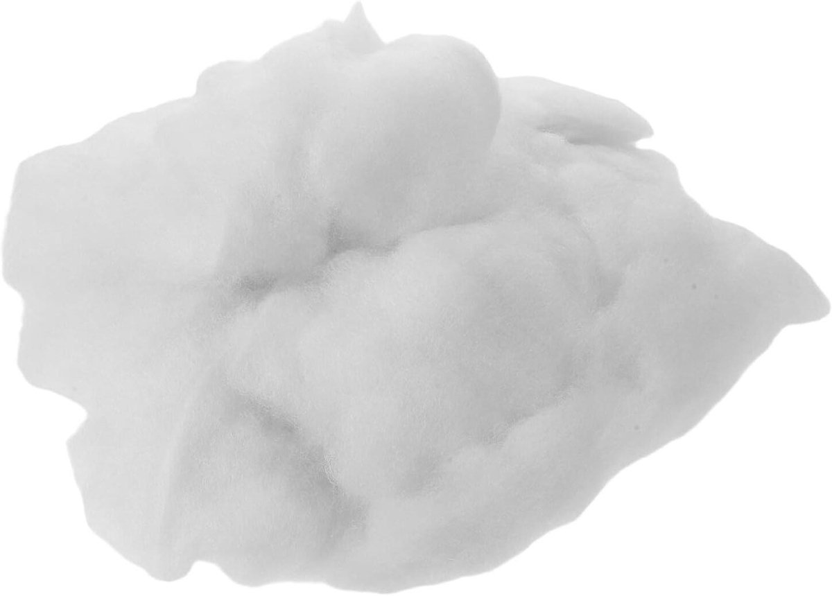 Katoenen Vulling - Polyester Vezels - Kussens Vullen - Hoge Veerkracht - 400 Gram - Wit