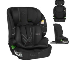 Lionelo Autostoel met ISOFIX – 1.5 tot 12 jaar (76-150 cm / 9 - 36 kg / Groep 1 2 3) – Nieuwste norm – Groeit mee – Breed zit- en rugdeel – 10-standen Hoofdsteun – Wasbare hoes – 5 Punts Gordel – Autostoeltje voor Baby, Kind, Peuter – Levi Fix i-Size