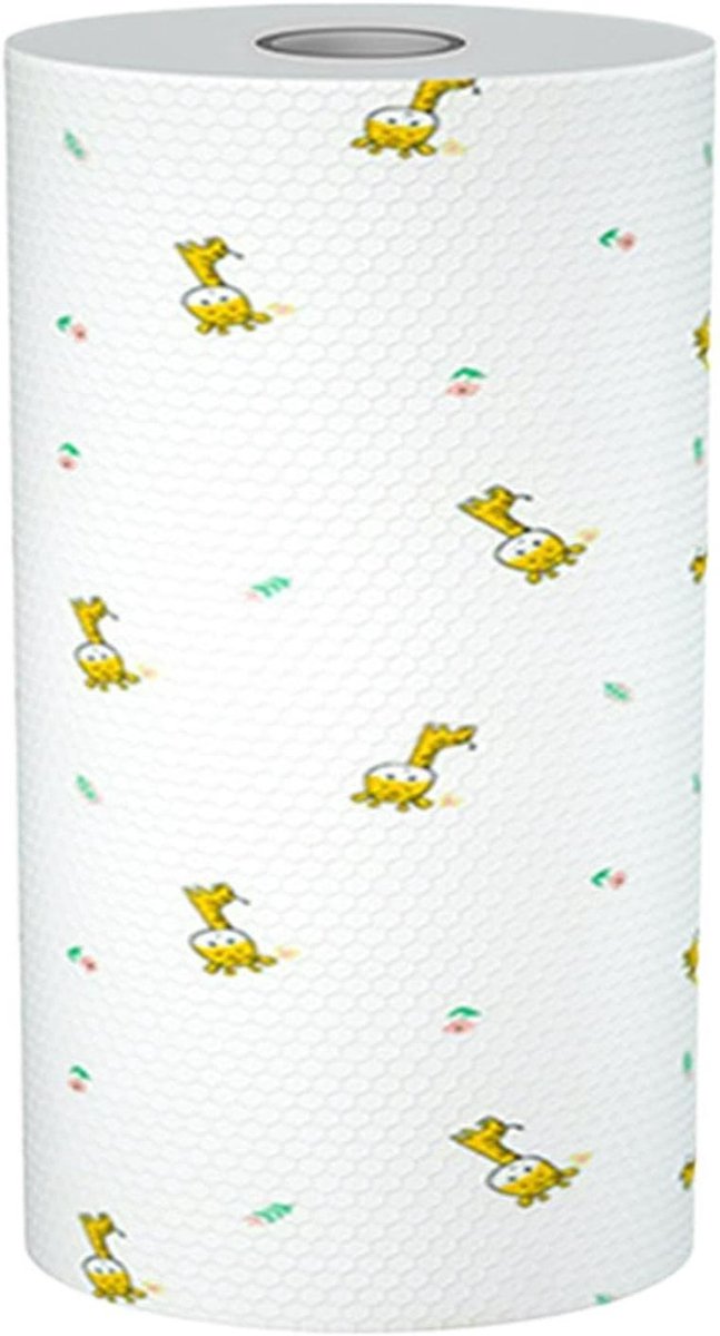 Herbruikbare Keukenrol - Doekjes Rol - Huishoudelijk Schoonmaken - Hoge Absorptiekracht - 20x12x12cm - Wit
