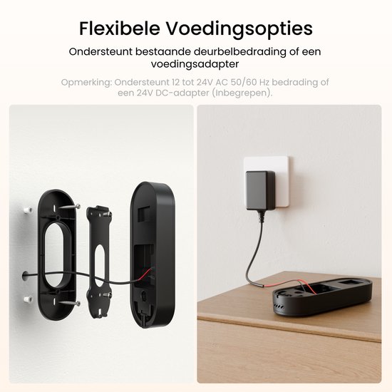 Reolink Videodeurbel WiFi Bedrade Voor Buiten - 2K 5MP - 4:3 Breedbeeld - Dual-band wifi - Lokale Opslag - Tweewegaudio - Slimme Detectie-1 Stuk
