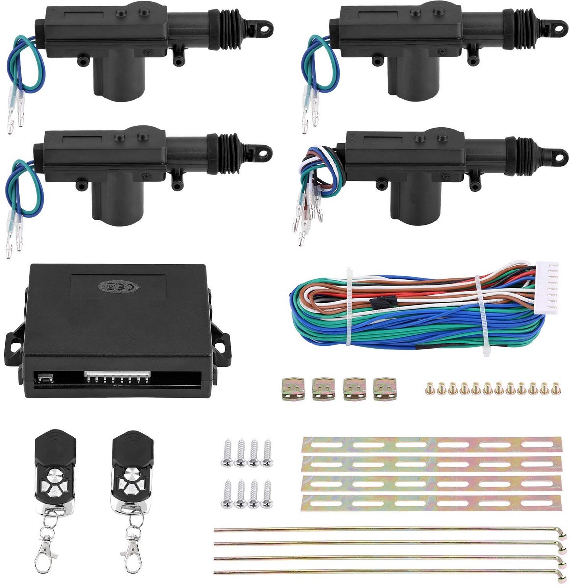 Dailygoods - Dailygoody - 12V auto centrale vergrendeling - afstandsbediening - upgrade voor veiligheid - universele deurslot - krachtige aandrijving - geschi