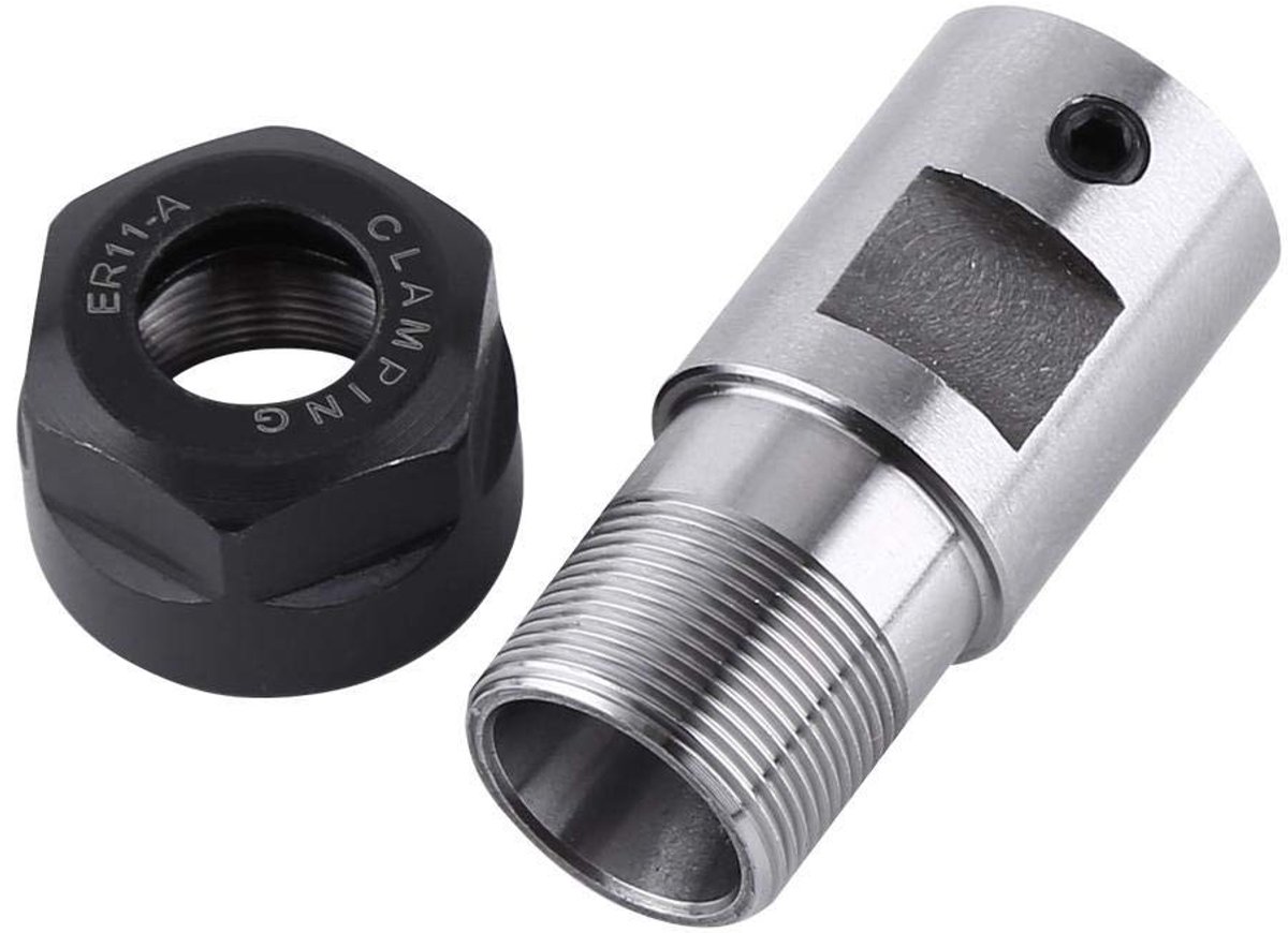 Dailygoods - Dailygoody - Motoras Spindelverlenging - Precisie Toolhouder - 8MM - Geschikt voor Frezen - Hoogwaardige Kwaliteit - Ideaal voor Hobbyisten - Geschikt