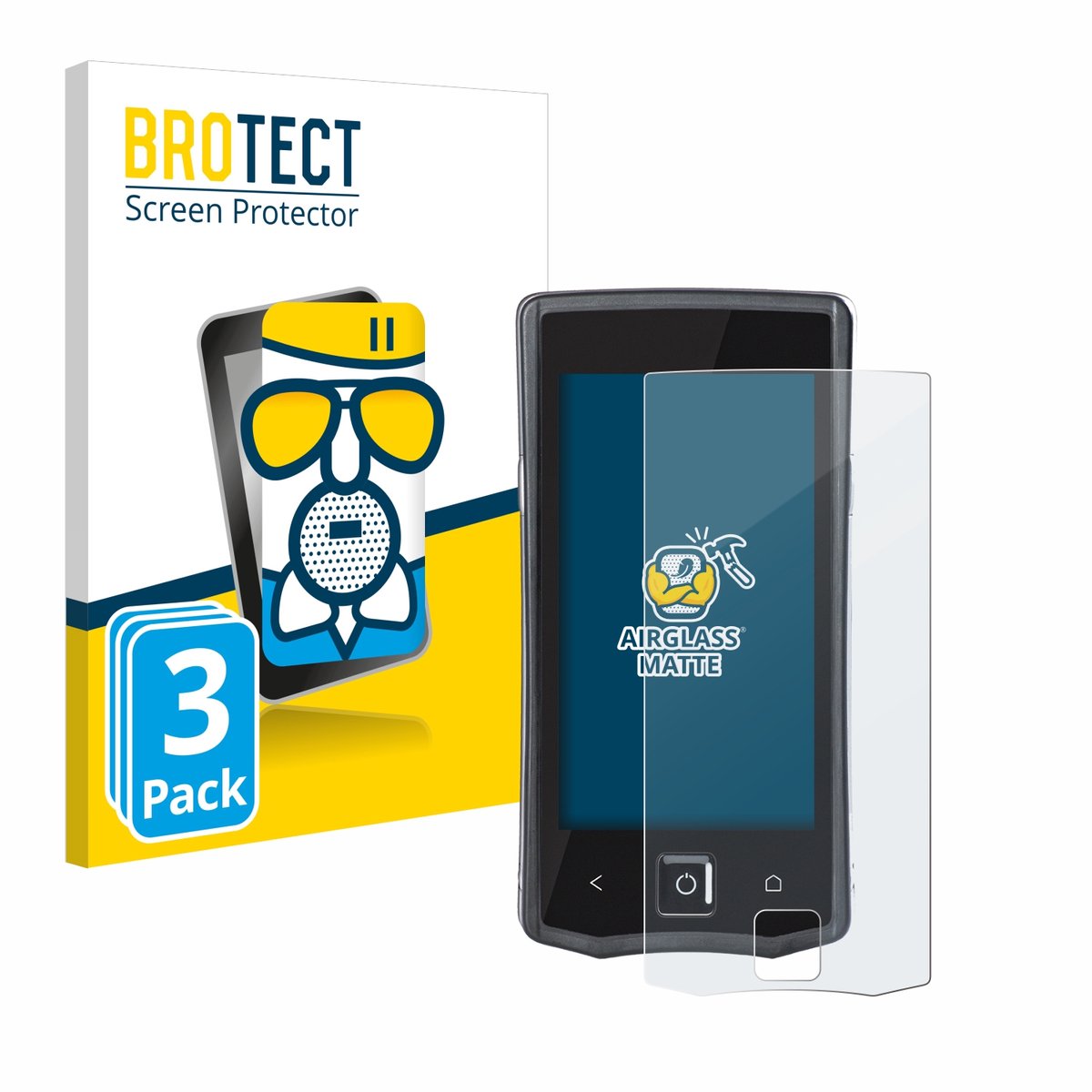 BROTECT - Screenprotector voor Orderman 7 - Folie Beschermfolie Beschermglas matte 3 Stuks