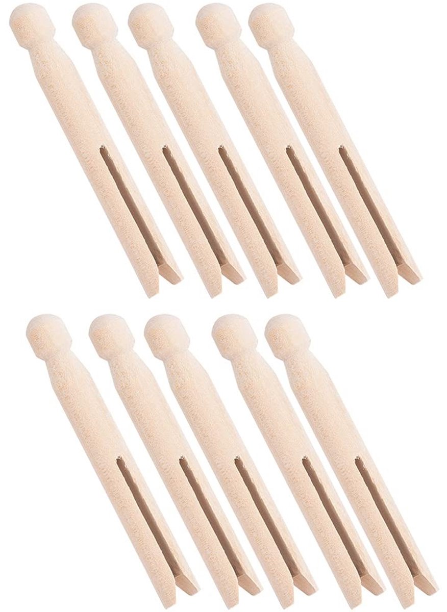 Dailygoods - Houten Wasknijpers voor Kleding en Knutselwerk