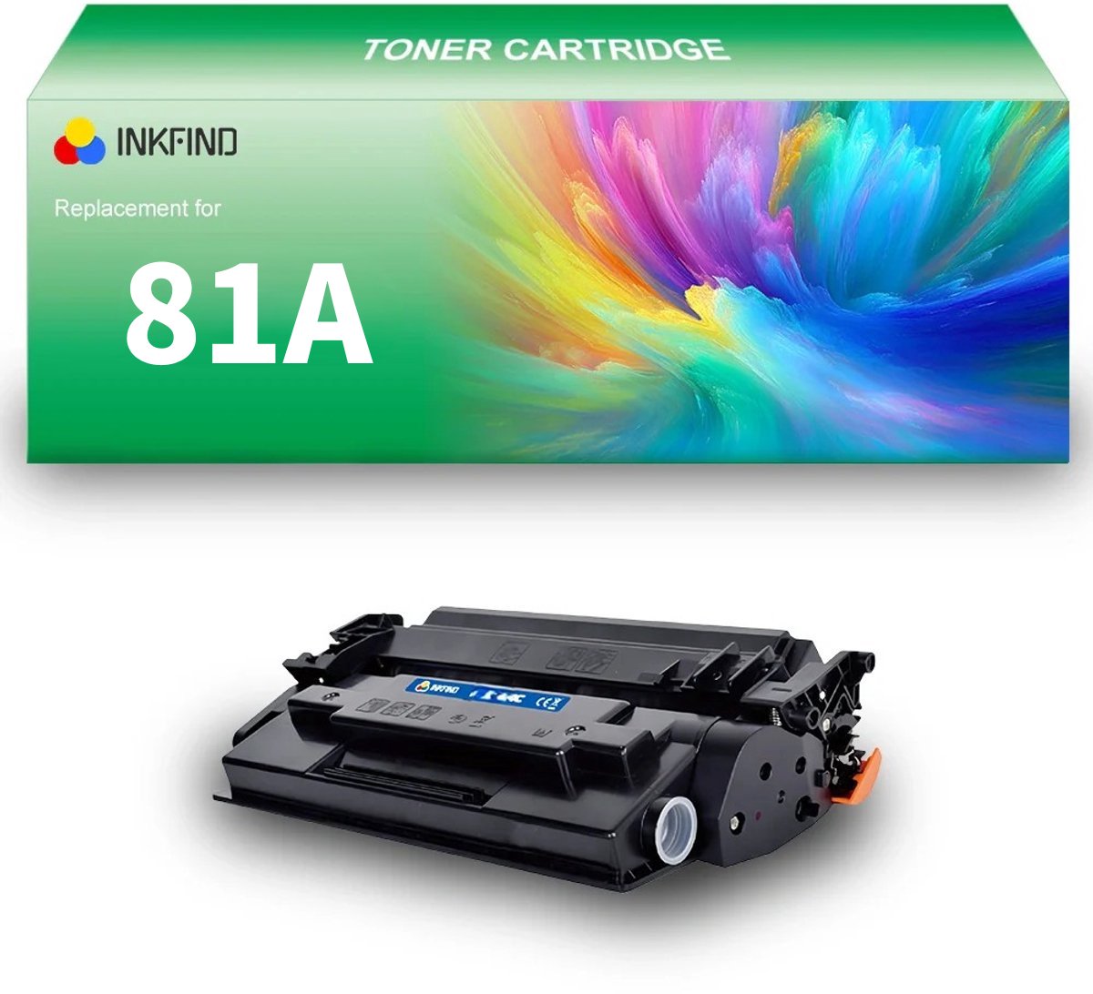 INKFIND 81A (CF281A) Tonercartridge compatibel met HP 81A CF281A - 1-pack Zwart