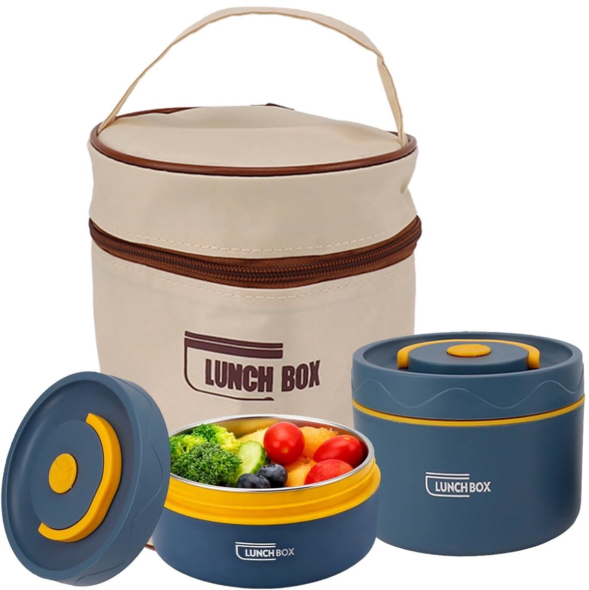 Dailygoods - Geïsoleerde Draagbare Lunchcontainerset voor Warm Voedsel