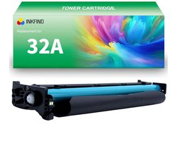 INKFIND 32A (CF232A) drum unit (geen toner cartridge) compatibel met HP 32A CF232A - 1-pack
