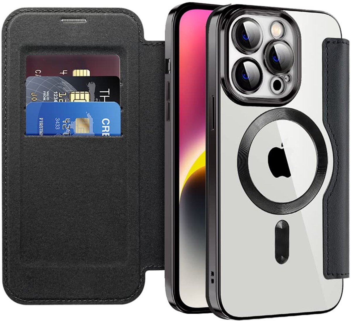 Dailygoods - Hoes voor iPhone 14 Pro met MagSafe en RFID-Blokkering