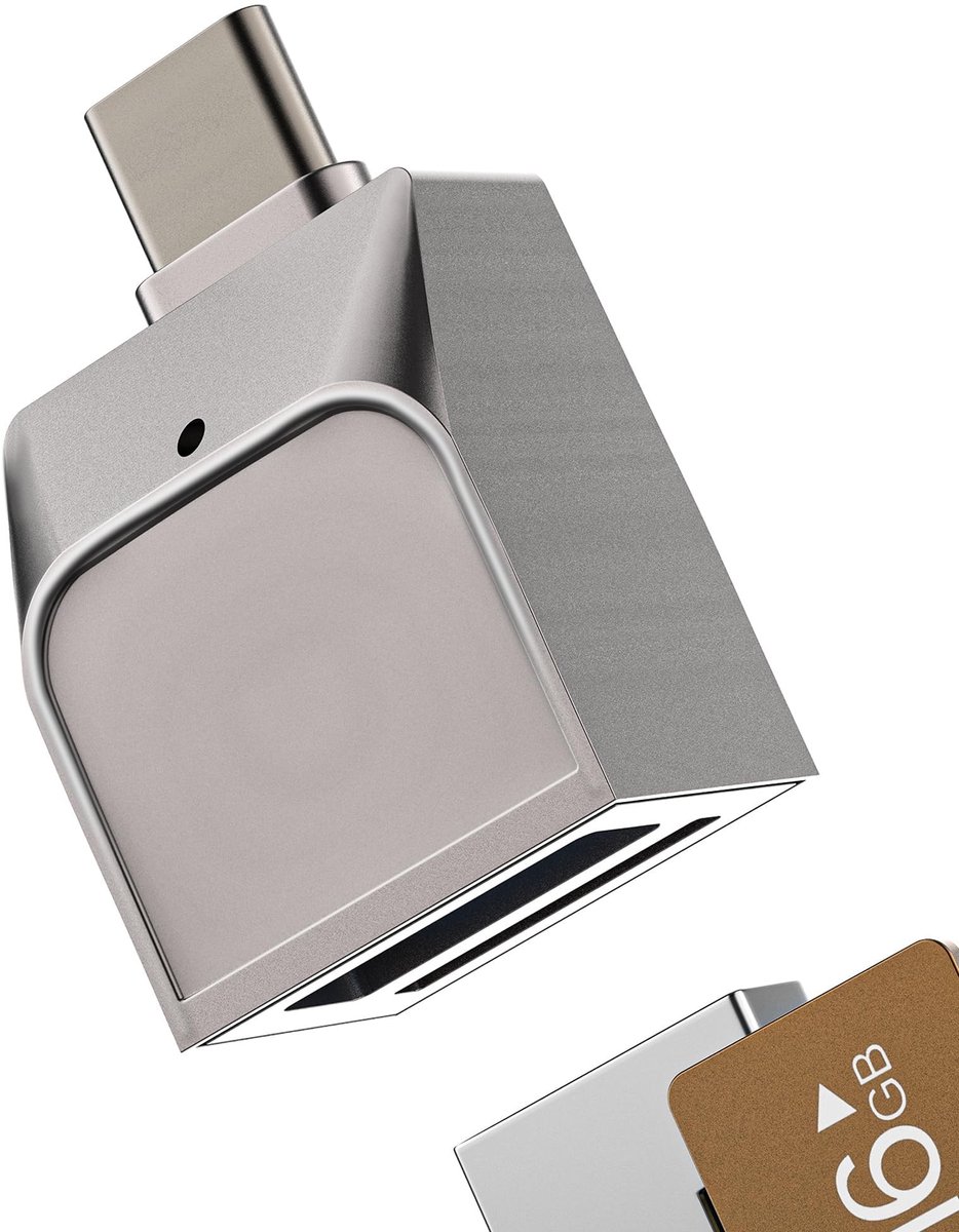 Dailygoods - 2-in-1 Micro SD Kaartlezer en USB-poort Adapter voor iPhone en iPad