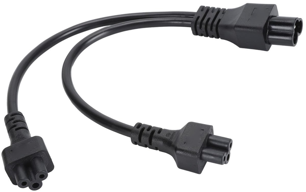Dailygoods - Dubbele C5 Voedingskabeladapter voor Meerdere Apparaten