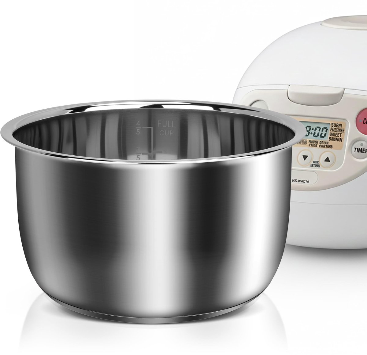 Dailygoods - Rijstkoker Binnenpan van Roestvrij Staal Vaatwasmachinebestendig