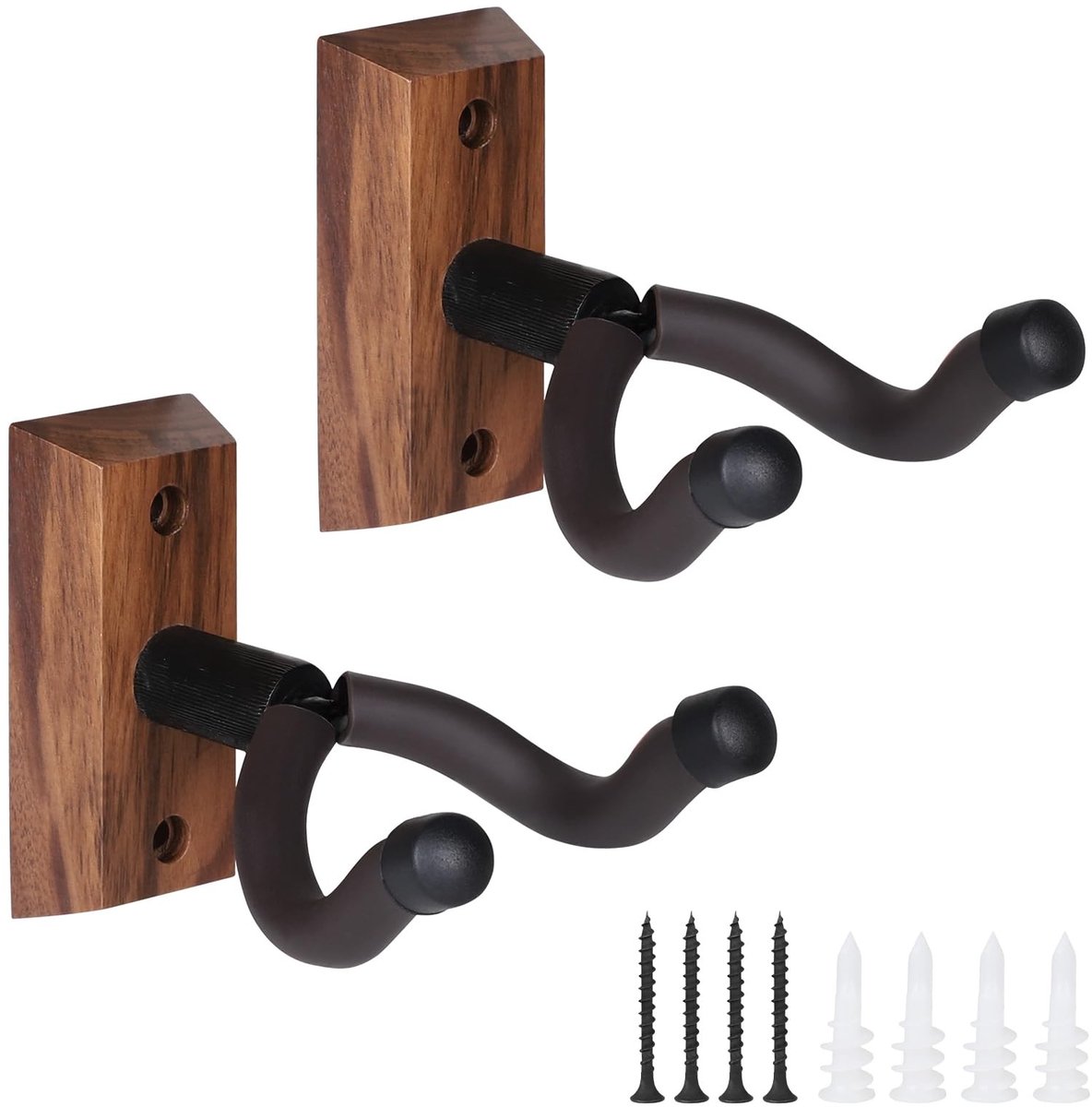 Dailygoods - Set van 2 U-vormige Gitaarhouders voor aan de Muur