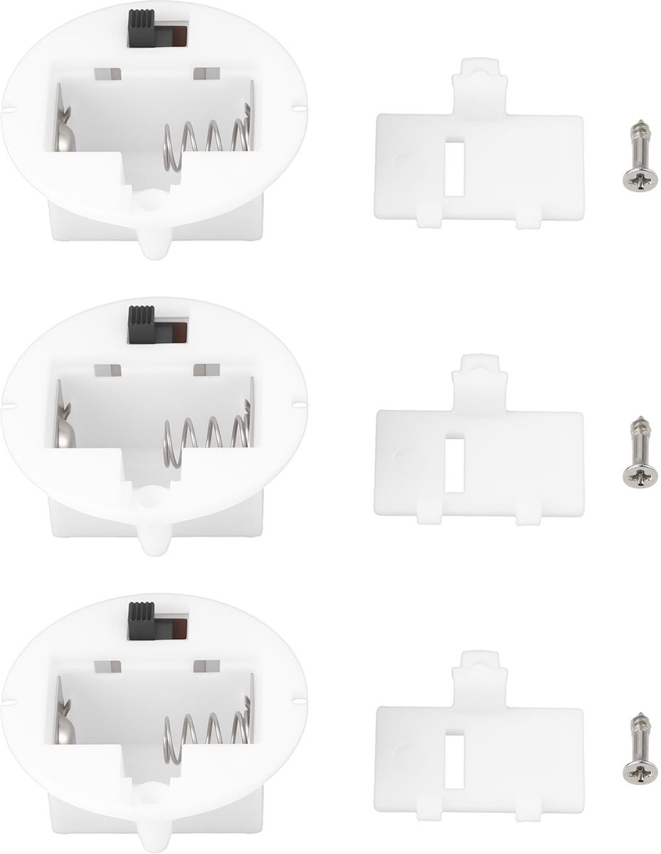 Dailygoods - 3 Stuks Batterij Case met Schakelaar voor AG13 LR44 Batterijen