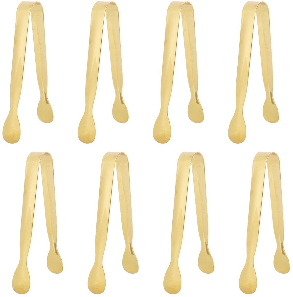 Dailygoods - Set van 8 Mini Keukentangen van Roestvrij Staal voor Keukengebruik