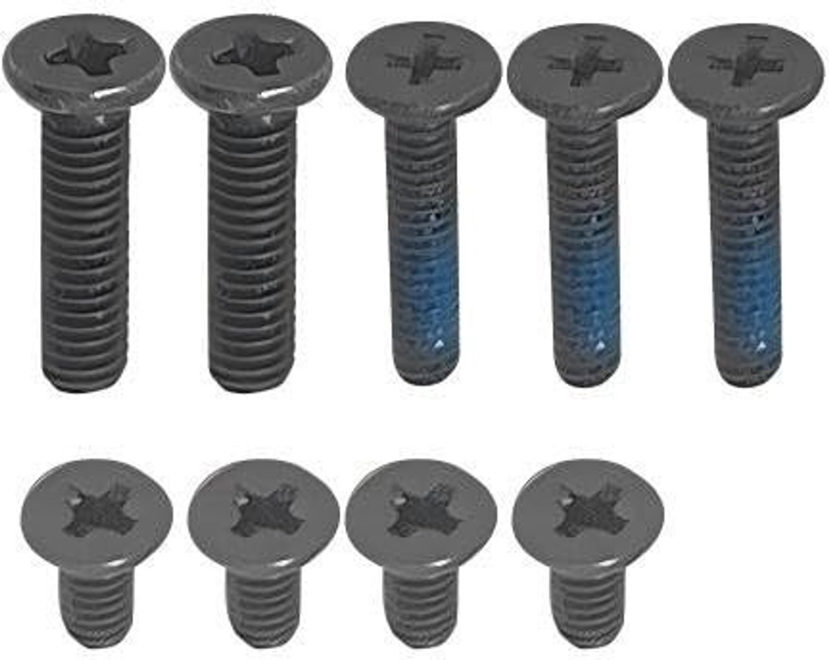 Dailygoods - Schroefkit voor Laptop Chassis Bevestiging (9 Stuks)