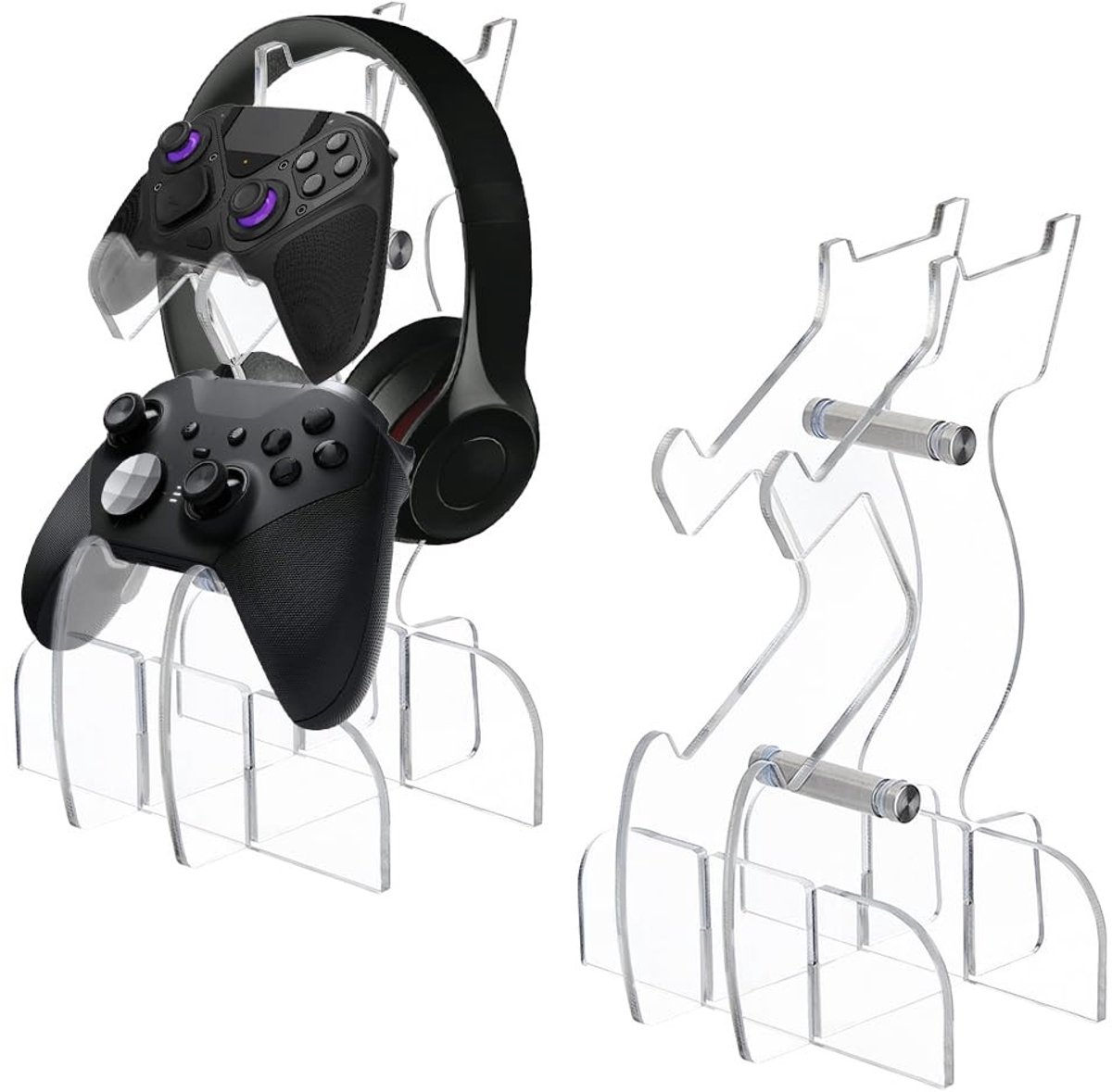 Dailygoods - 2 Sets Universele Acryl Game Controller Houder voor Display en Organisatie