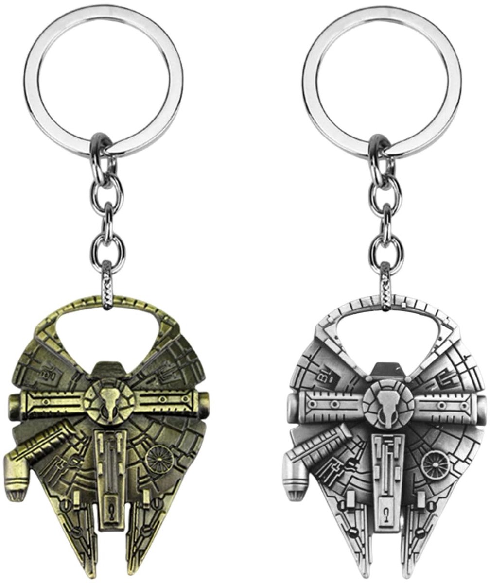 Dailygoods - 2 Stuks Ruimtevaartuig Sleutelhanger Met Flesopener