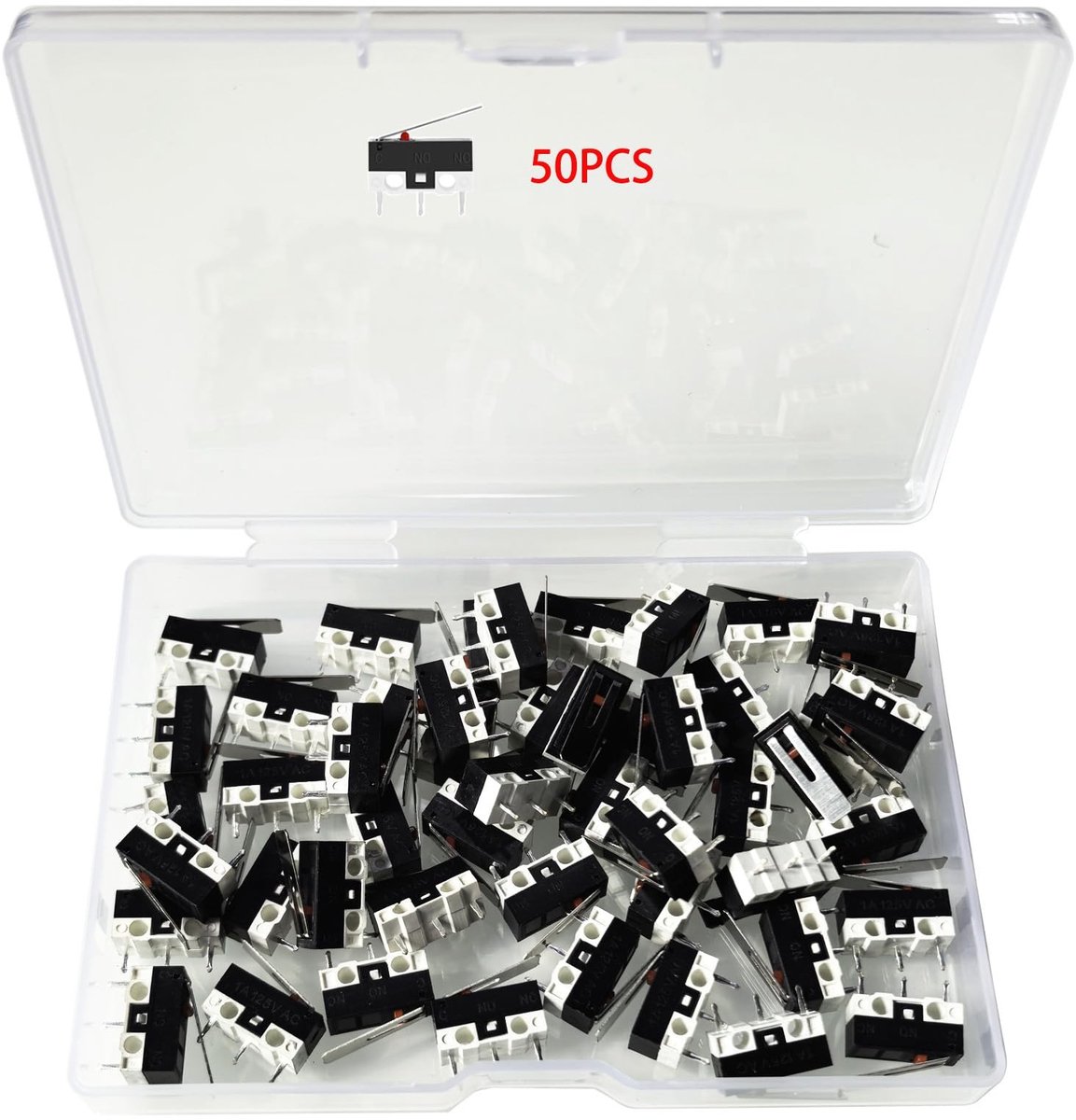 Dailygoods - Set van 50 Microschakelaars SPDT voor Arduino