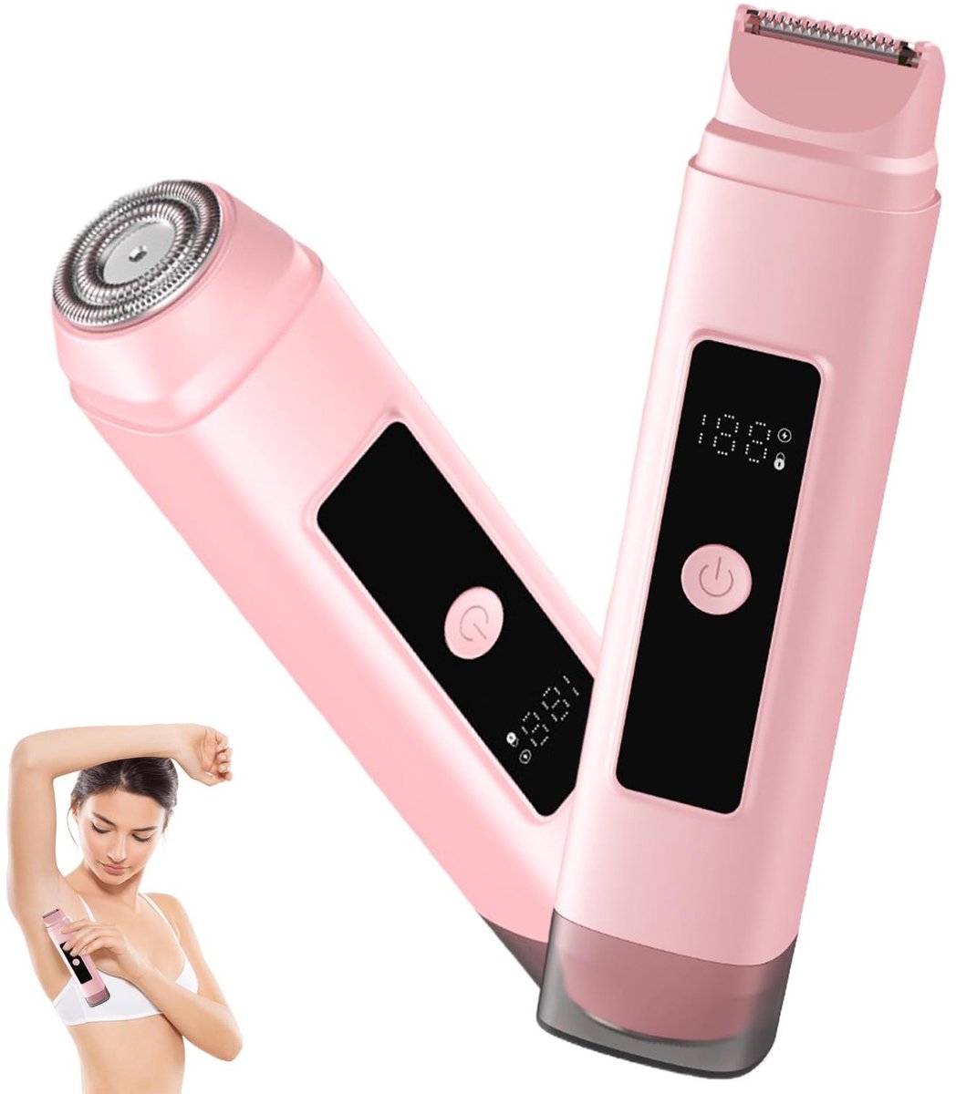 Dailygoods - Dames 2-in-1 Elektrisch Scheerapparaat met USB-C Oplader