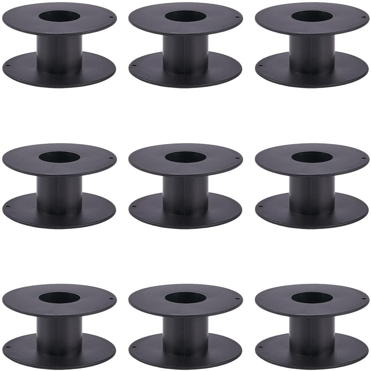 Dailygoods - Set van 10 Grote Lege Plastic Spoelen voor Naaien en DIY Ambachten