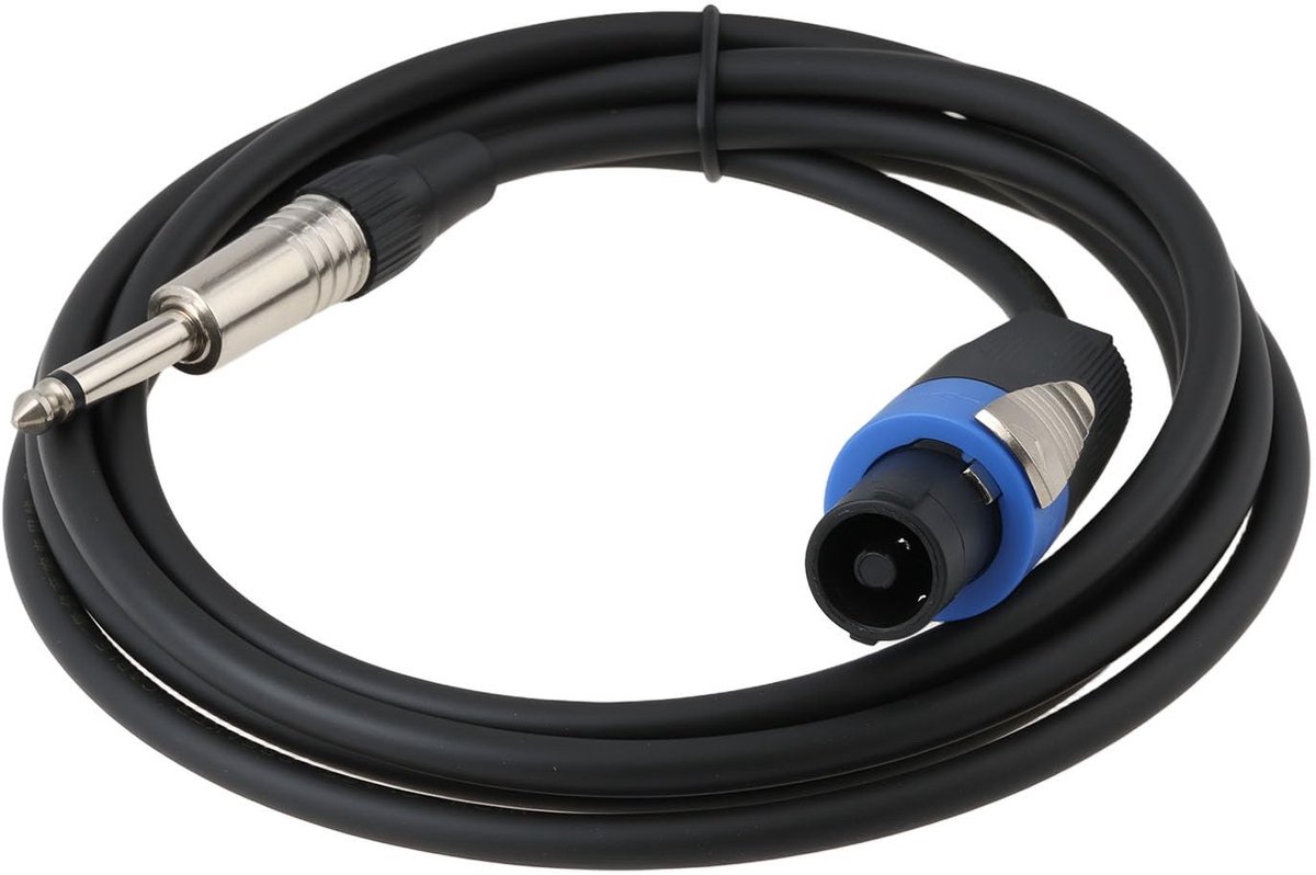 Dailygoods - Innovra - Dailygoods - Speakon naar 6,3 mm Jack Plug Luidsprekerkabel 2,5 m