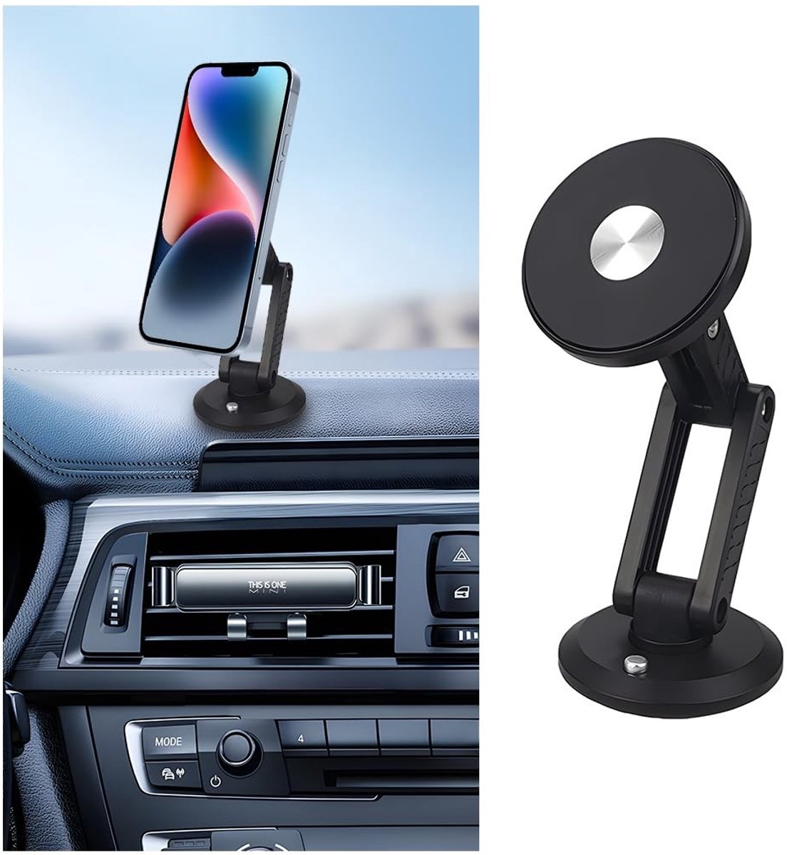 Dailygoods - Magnetische Telefoonhouder voor Auto Universeel met 360° Rotatie