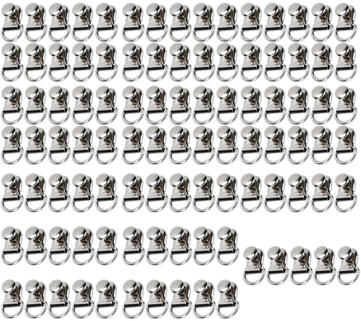 Dailygoods - 100 Sets D Ring Shoelace Hooks voor Leer en Schoenen