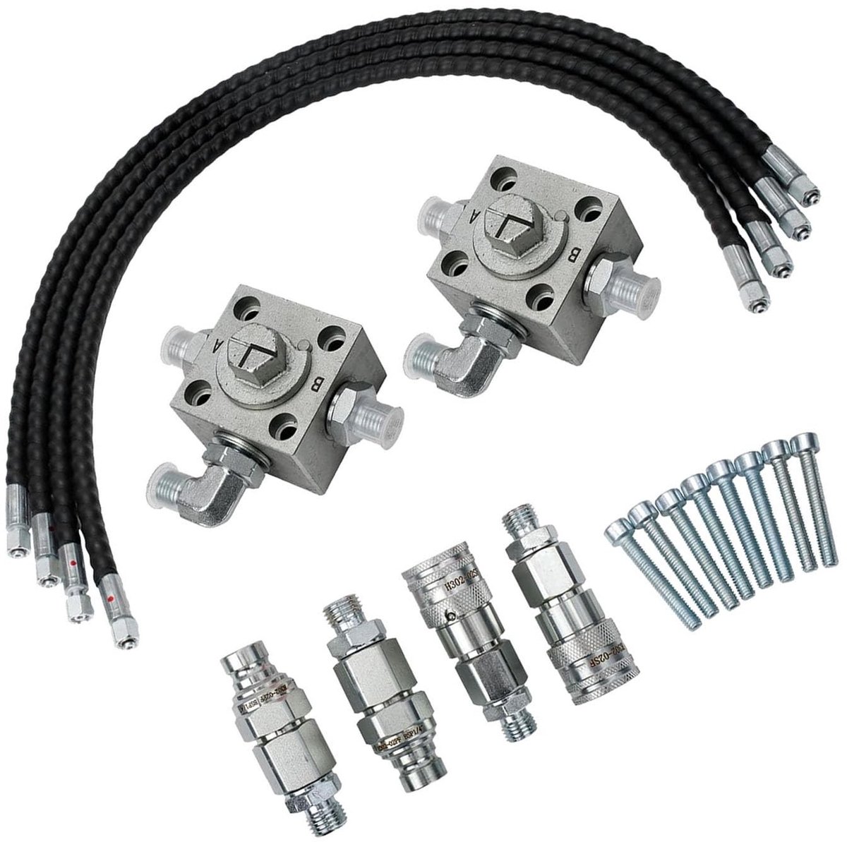 Dailygoods - 3-Weg Afleider Klep Kit voor Mini Graafmachine