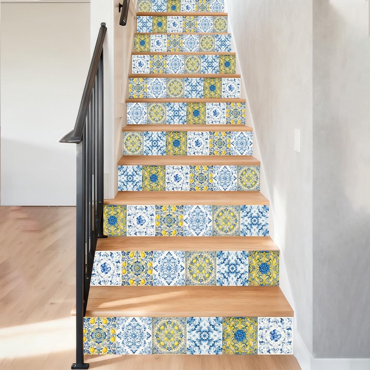 Dailygoods - Zelfklevende Trapstickers met Mediterraan Motief