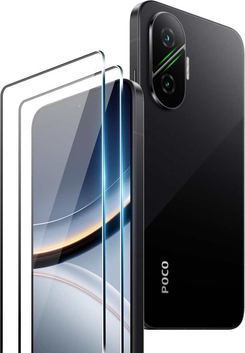 Dailygoods - Gehard Glas Screenprotectors voor Xiaomi POCO F7 met Camerabescherming