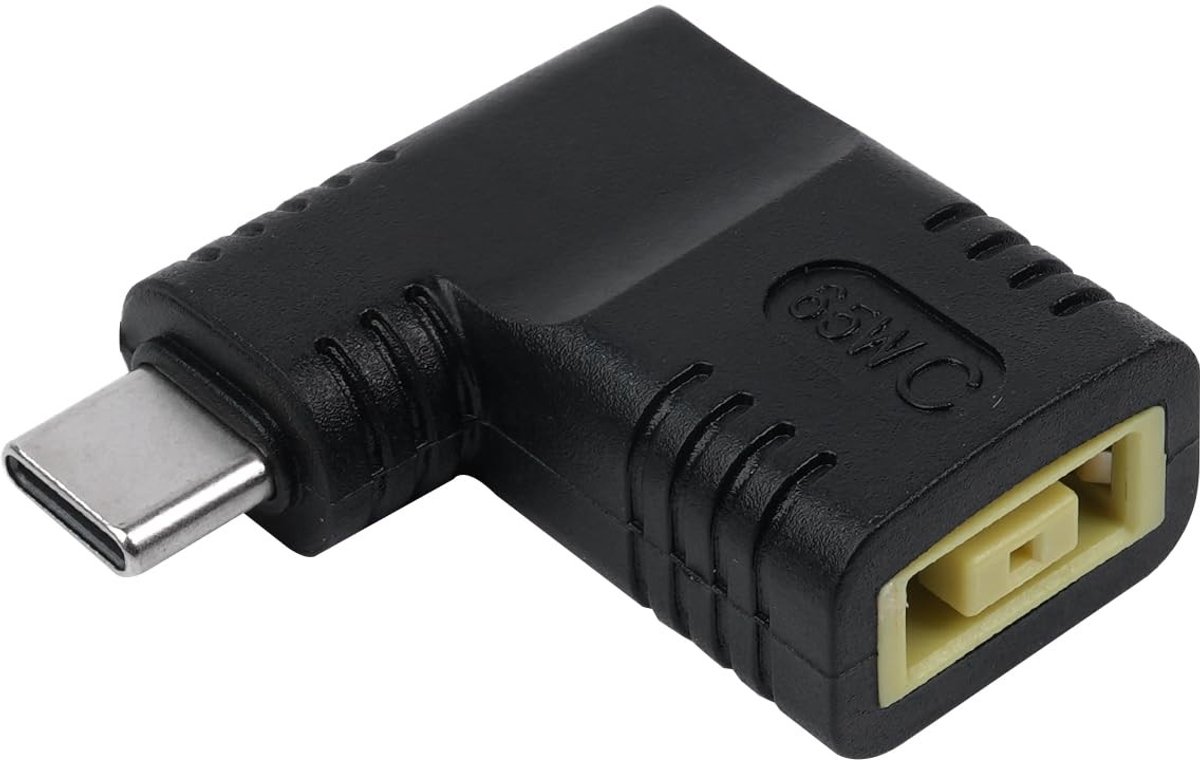 Dailygoods - USB C-adapter voor Thinkpad Oplader met Haakse Connector