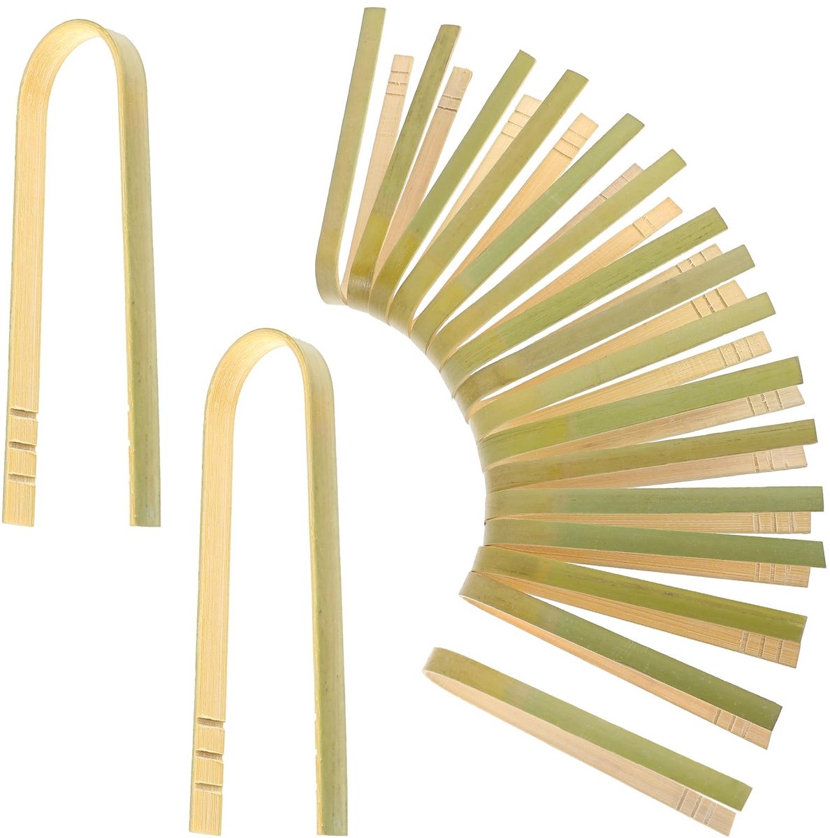 Dailygoods - Set van 20 Bamboetangen voor Keuken en Grill