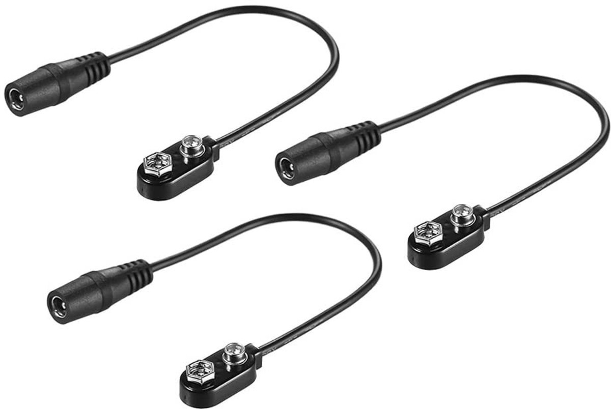 Dailygoods - Set van 3 9V Batterij Clamp/Holder voor Gitaarpedalen