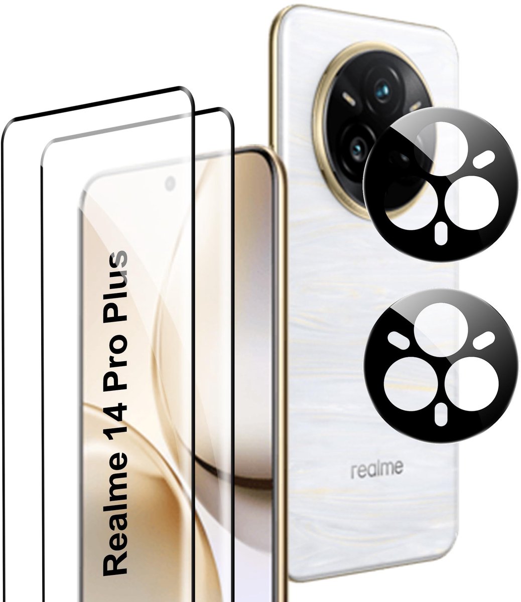 Dailygoods - Gehard Glas Beschermfolie voor Smartphone met Achtercamera, 2 Stuks