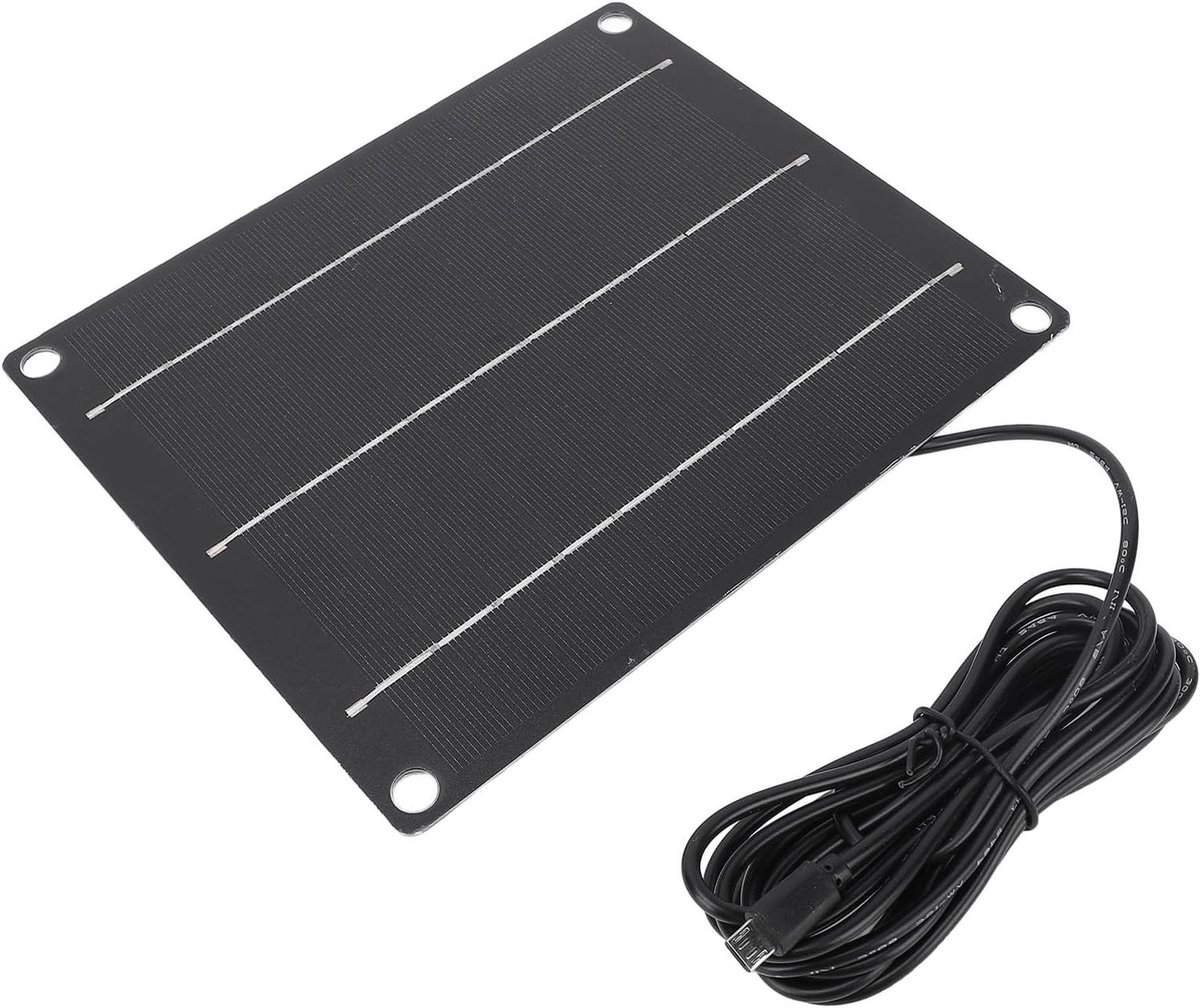 Draagbaar Zonnepaneel - Zonneoplader - Apparaten Opladen - Monokristallijn Silicium - 6 W - Zwart