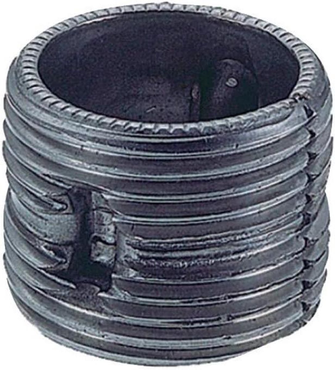 Radiator Nipple - Aansluitstuk Buis - Verwarming Reparatie - Stalen Constructie - 1 Inch - Zwart