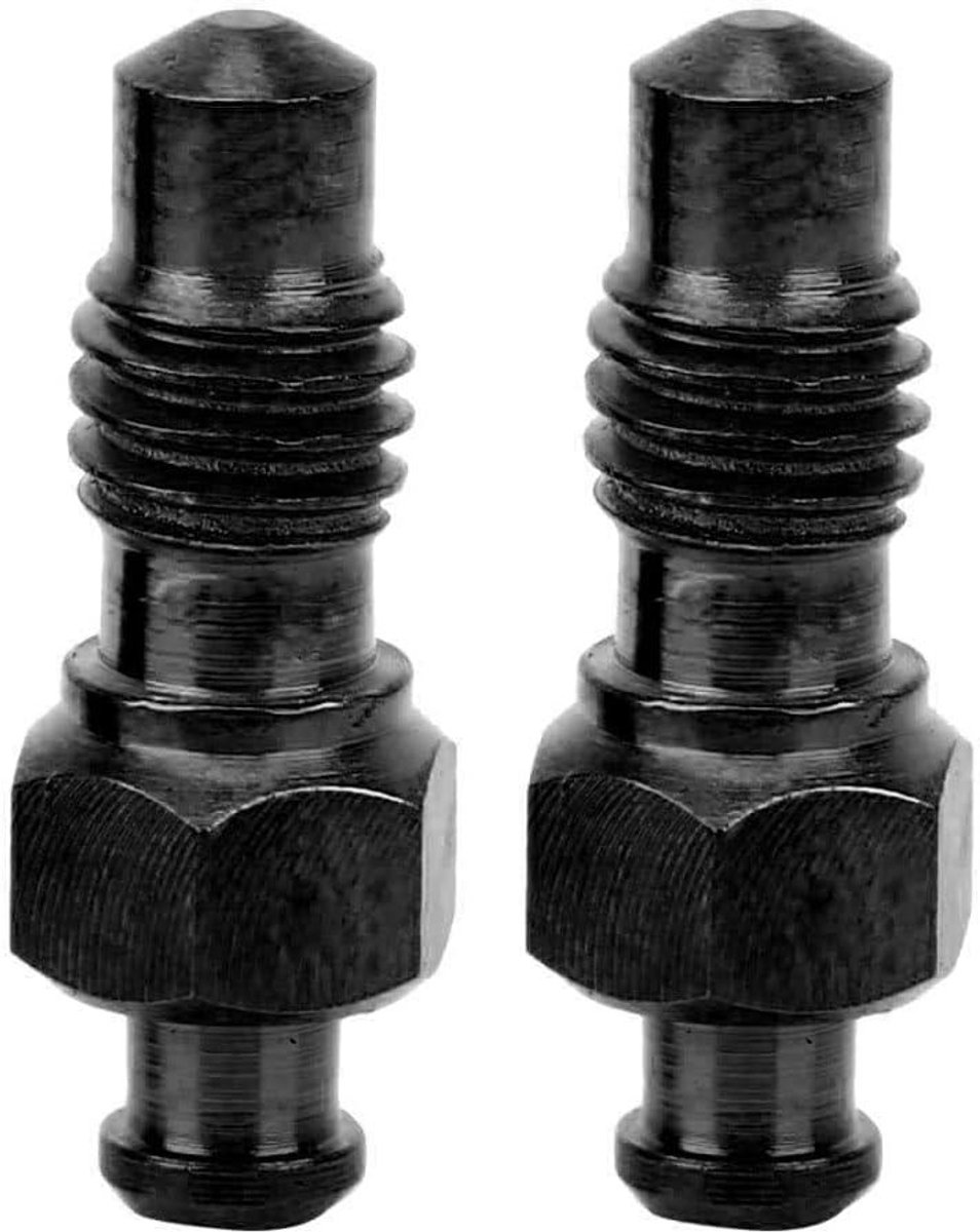 Remnippels Set - Ontluchtingsschroeven - Olierem Onderhoud - Titanium Legering - 2 Stuks - Zwart