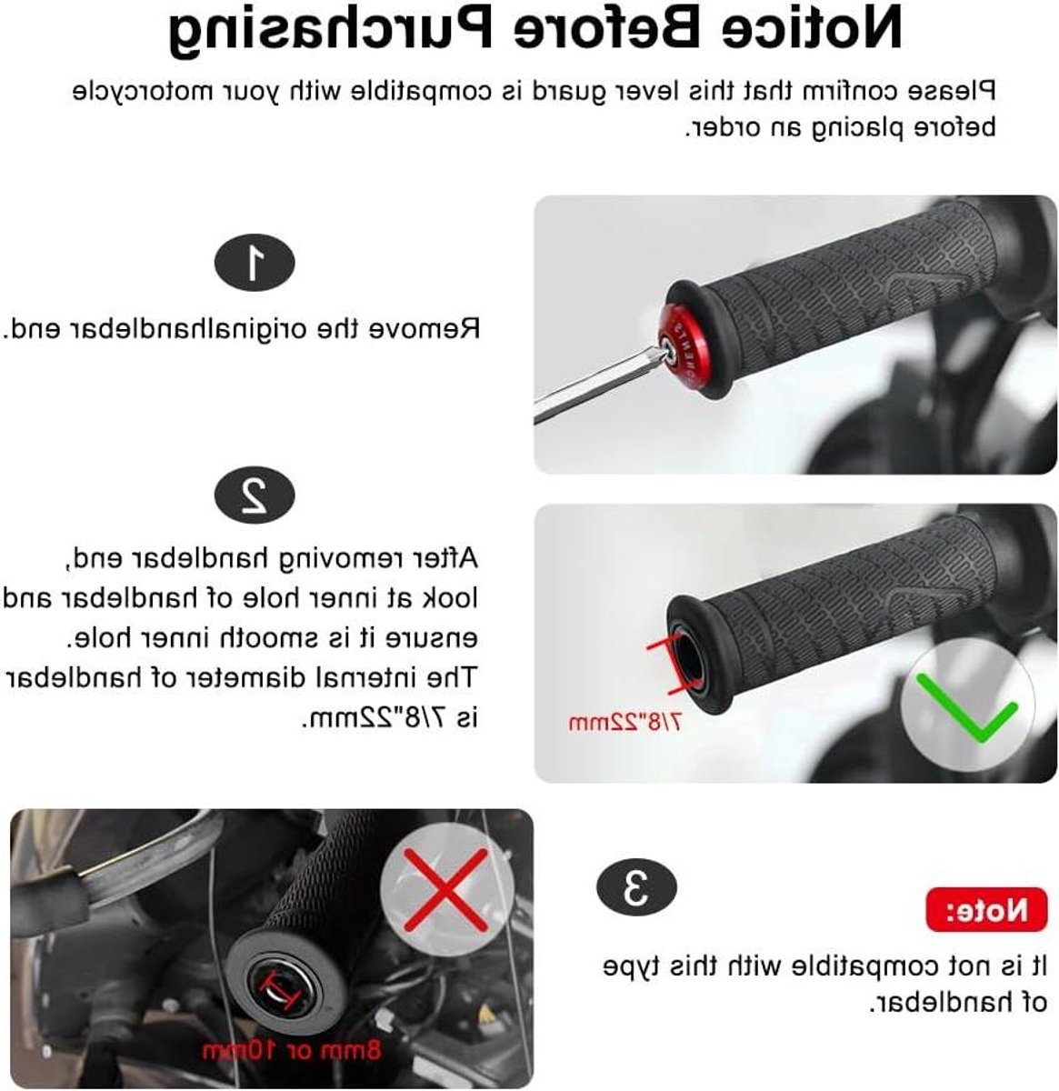 Motorfiets Remhendelbeschermer - Stuurbescherming Hendels - Motor Beschermen - CNC Aluminium Legering - Universeel Passend - Goud Met Logo