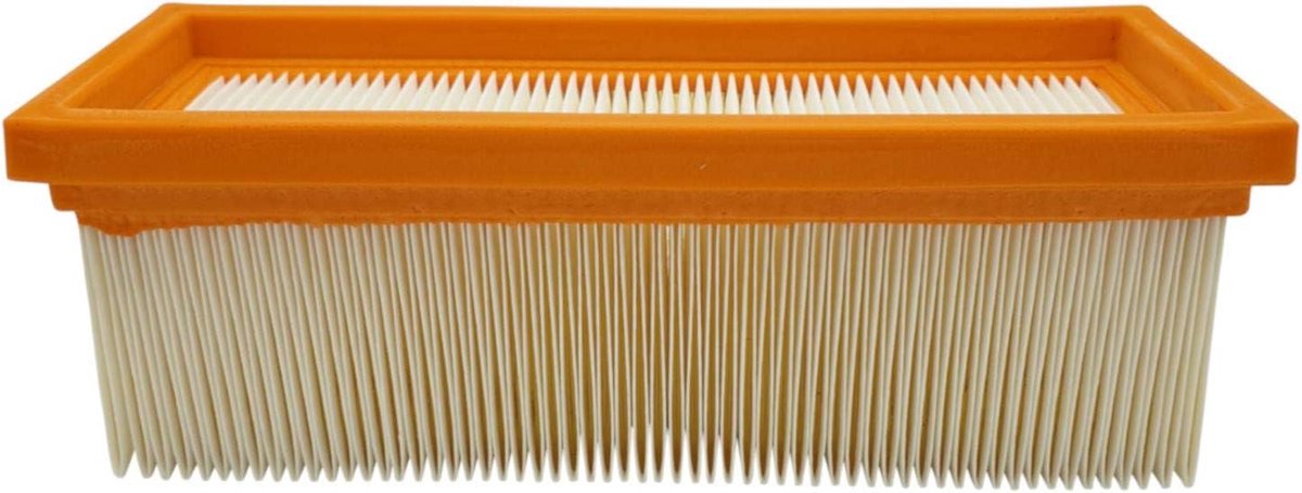 Stofzuigerfilter - Vouwvilt filter - Stofvrij werken - Stofklasse M - 202 x 75 mm - Wit
