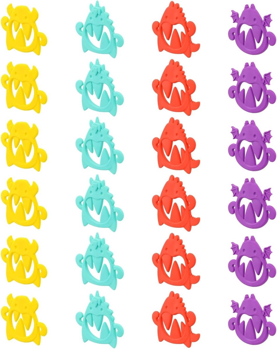 24 Stuks Ophangclips Voor Sokken en Wasgoed met Haken