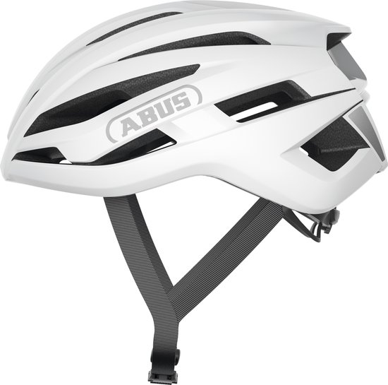 Fietshelm ABUS STORMCHASER ACE polar white S - 51-55 cm - wit - Geschikt voor gebruik op racefietsen - gravelbikes - 200 g