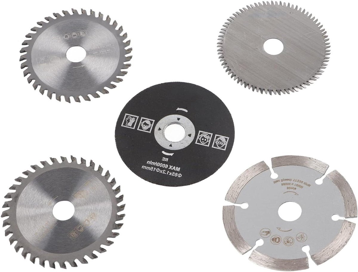 Circulair zaagblad - Snijgereedschap - Materiaal zagen - Duurzame carbide - 5 stuks 85mm - Metaal