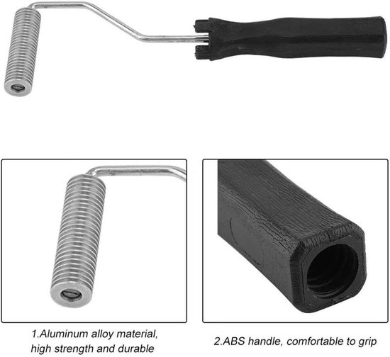 Roller Kit - Glasvezel Strips - Boot Reparatie - Aluminium Gelamineerd - 5 Stuks - Grijs — afbeelding 5
