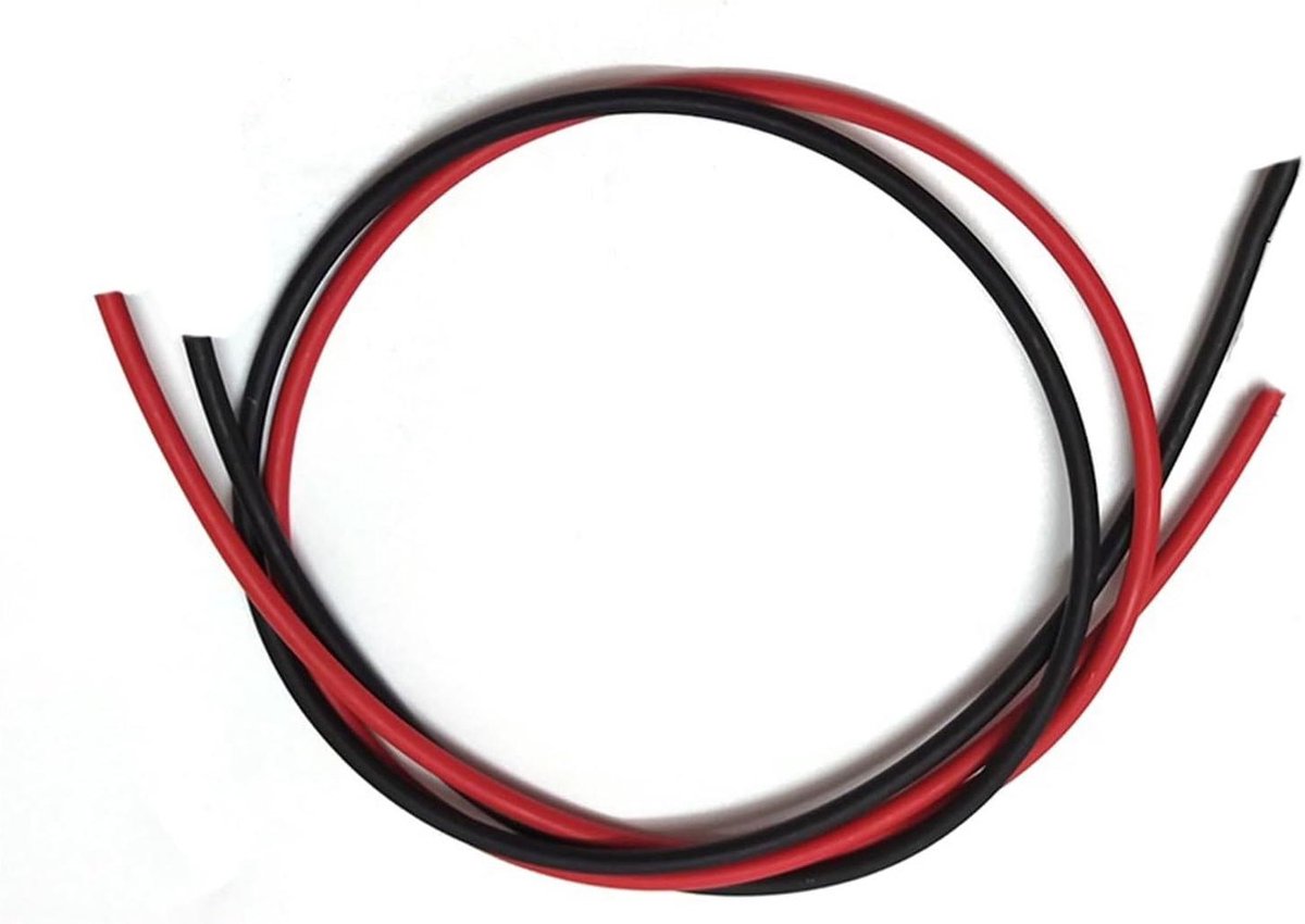 Meeraderige Kabel - Zonne-energiedraad - Installatie Projecten - Dubbele Isolatiehoes - 20 Meter - Zwart Rood