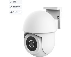 Trust IPCAM-3900 – Beveiligingscamera – IP-camera – Bewakingscamera – Slimme Buitencamera – Camera beveiliging – 360 graden zicht – Buitengebruik – Wit