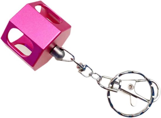 Krijthouder Poolkeu - Krijt Case - Biljart Spel - Stevige Behuizing - 3 x 8.7 cm - Roze — afbeelding 3