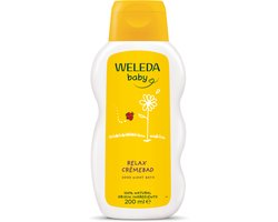 Weleda Baby Calendula Relax Crèmebad - Lavendel & Neroli - Baby Badolie - Kalmerende, Ontspannende Geur - Reinigt, Verzorgt & Kalmeert - 100% Natuurlijke Ingrediënten - 200ml