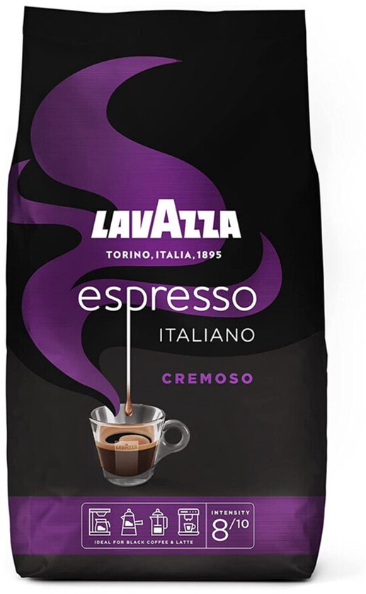 Lavazza Espresso Italiano Cremoso Koffiebonen - Intensiteit 8/10 - 1 kg